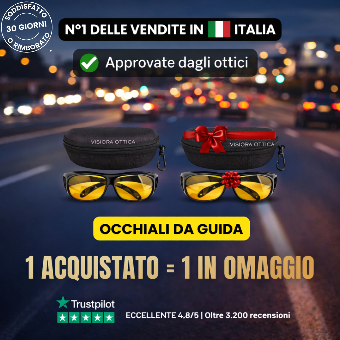 VisioraOttica™ - Gli occhiali che illuminano la tua notte